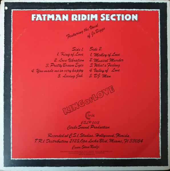 back - Fatman Riddim Section Featuring Junior Biggs - King Of Love