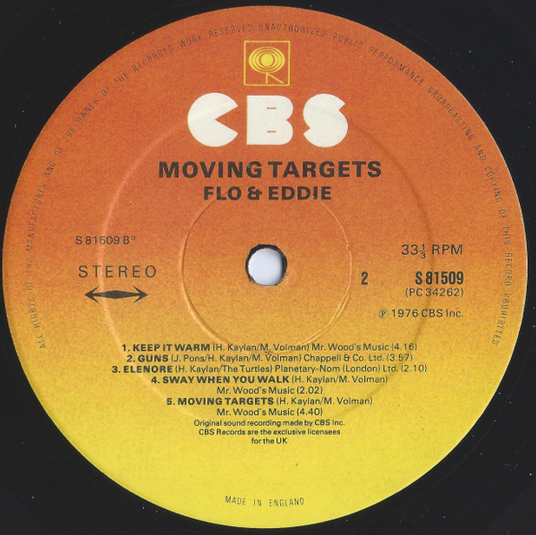 label - Flo & Eddie - Moving Targets