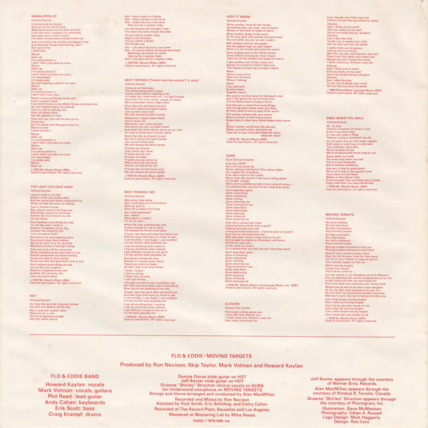 back - Flo & Eddie - Moving Targets