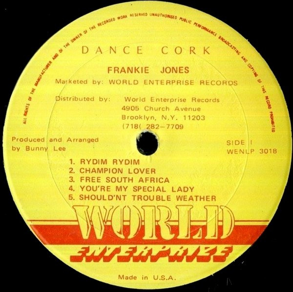 label - Frankie Jones - Dance Cork