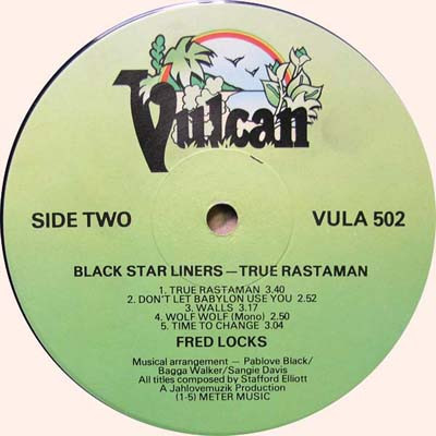 label - Fred Locks - Black Star Liner