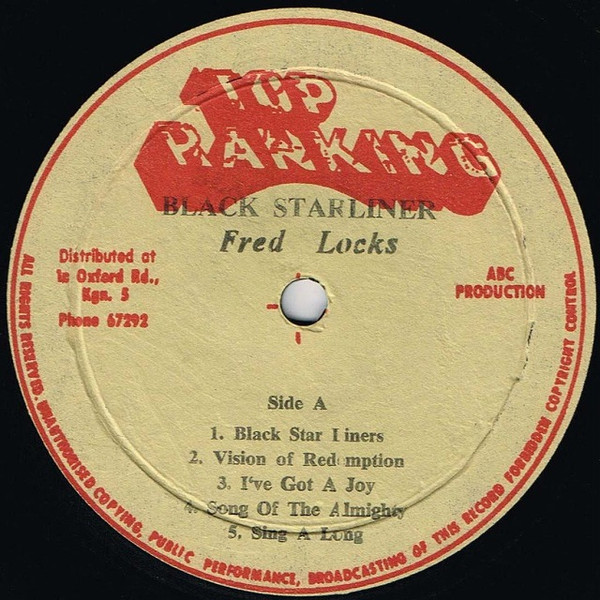 label - Fred Locks - Black Star Liner