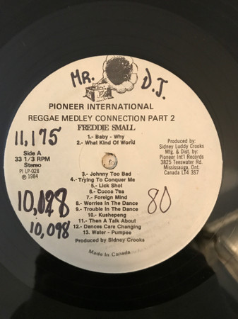 label - Freddie Small & Company - Medley Reggae Connection Part 2