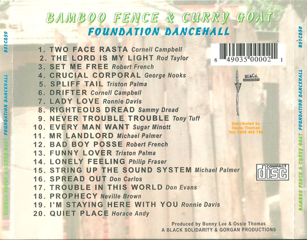 back - Various Artists - Bamboo Fence & Curry Goat - Foundation Dancehall