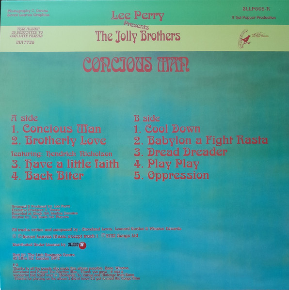 back - The Jolly Brothers - Conscious Man