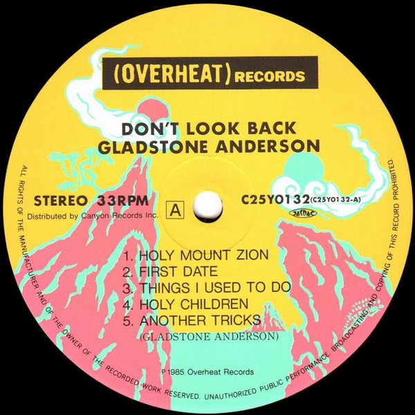 label - Gladstone Anderson - Don't Look Back