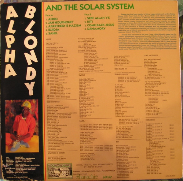 back - Alpha Blondy - Apartheid Is Nazism