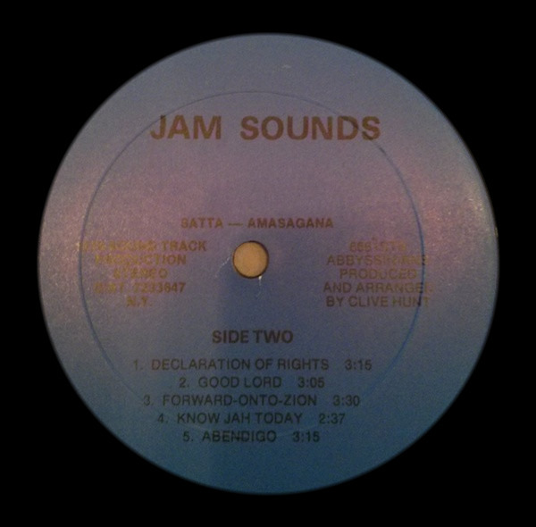 label - The Abyssinians - Satta Massagana