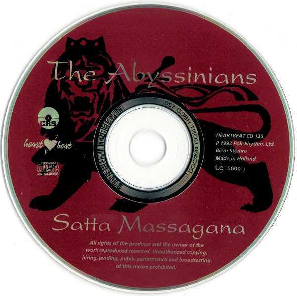 label - The Abyssinians - Satta Massagana