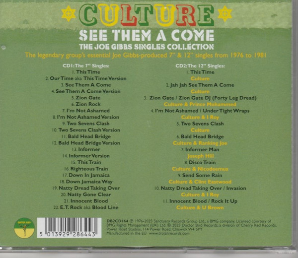 back - Culture - See Them A Come