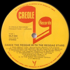 label - Various Artists - Dance The Reggae With The Reggae Stars