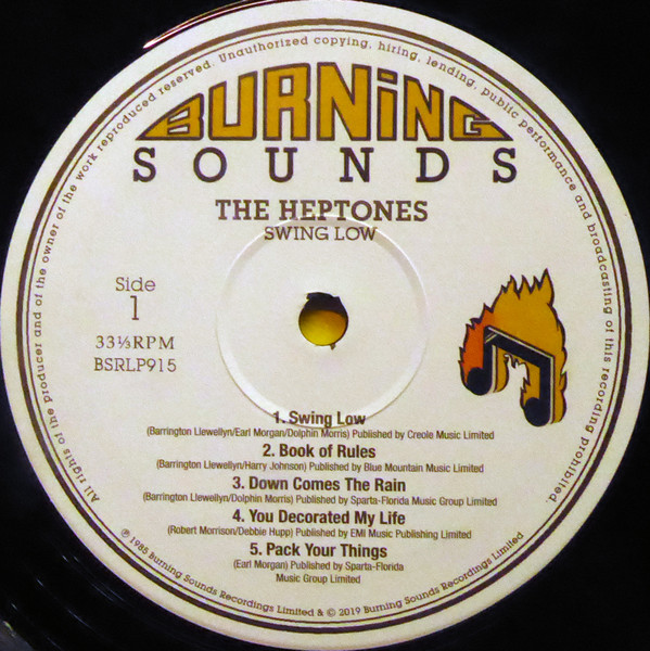label - The Heptones - Swing Low