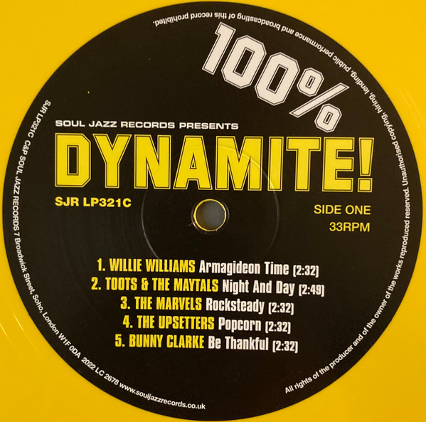 label - Various Artists - 100% Dynamite!