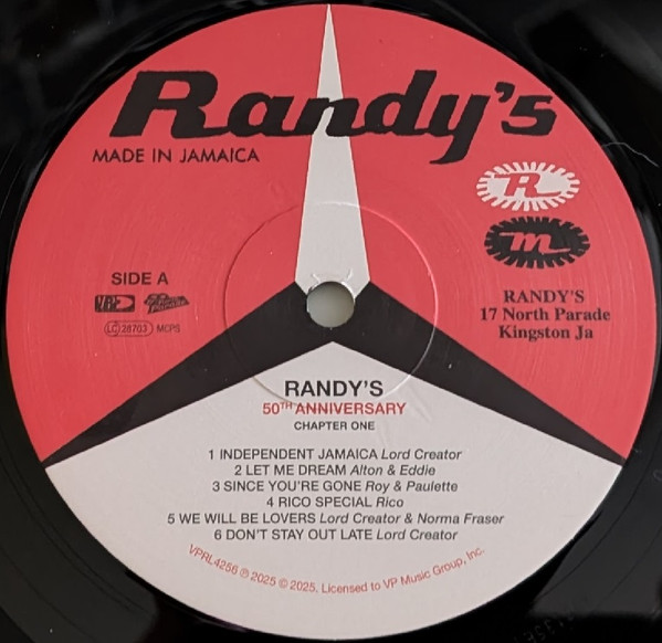 label - Various Artists - Randy's 50th Anniversary Chapter One