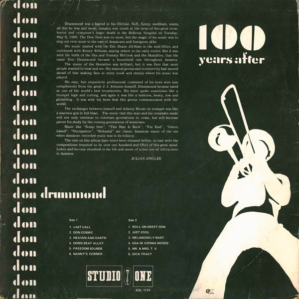 back - Don Drummond - 100 Years After