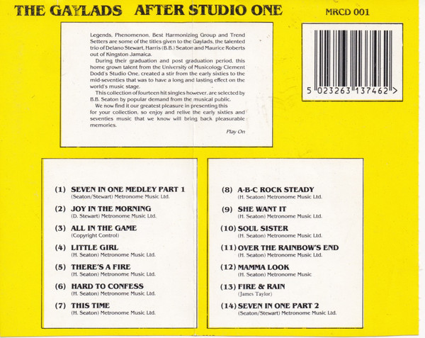 back - The Gaylads - After Studio 1