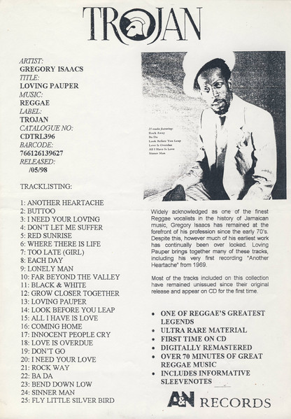 inner - Gregory Isaacs - Loving Pauper