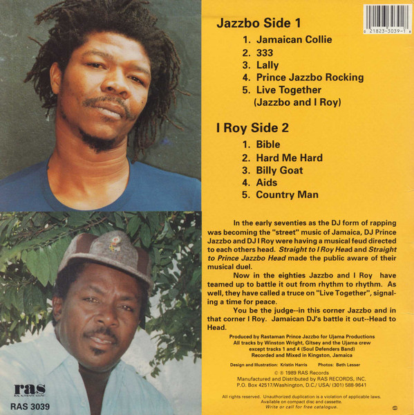 back - I Roy & Prince Jazzbo - Head To Head Clash