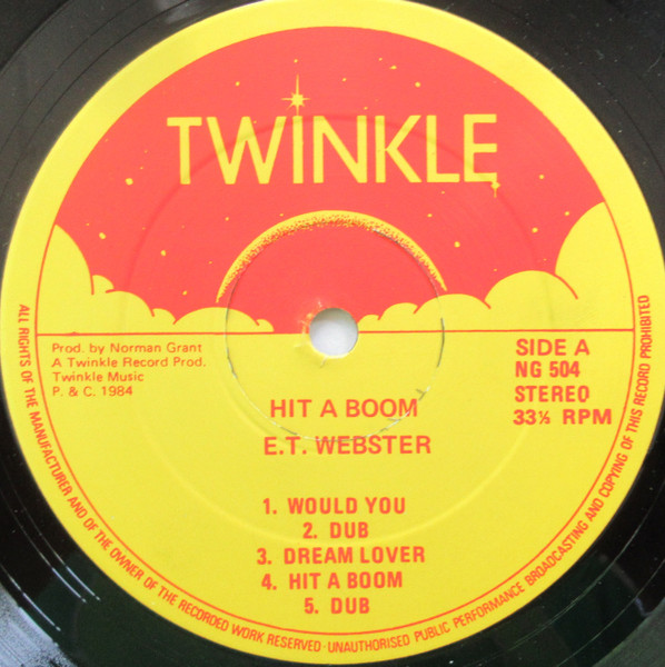 label - E.T. Webster - Hit- A-Boom
