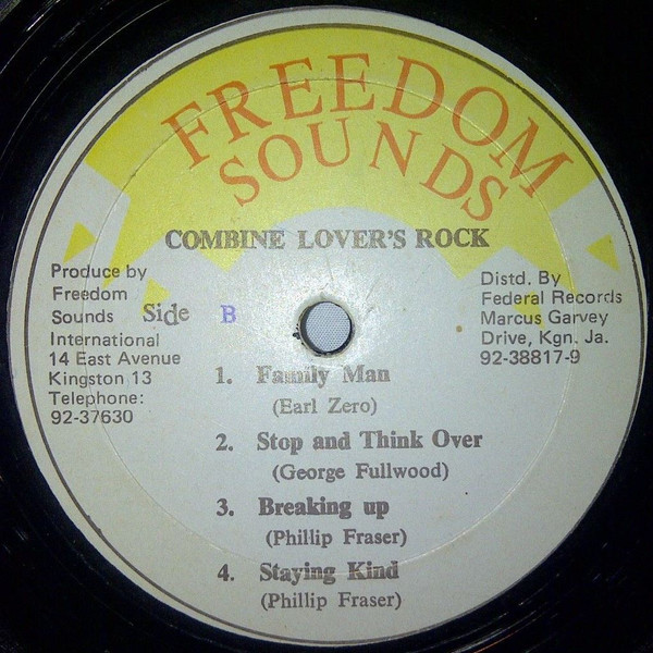 label - Phillip Fraser & George Fullwood - Combine Lover's Rock
