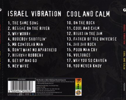 back - Israel Vibration - Cool And Calm