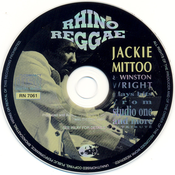 label - Jackie Mittoo & Winston Wright - Plays Hits From Studio 1 & More Vol 2