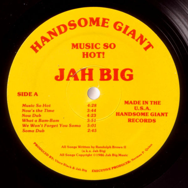 label - Jah Big - Music So Hot