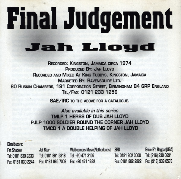 inner - Jah Lloyd - Final Judgement