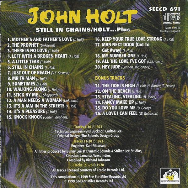 back - John Holt - Still In Chains & Holt ... Plus