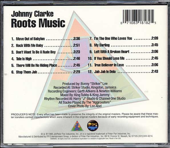 back - Johnny Clarke - Roots Music