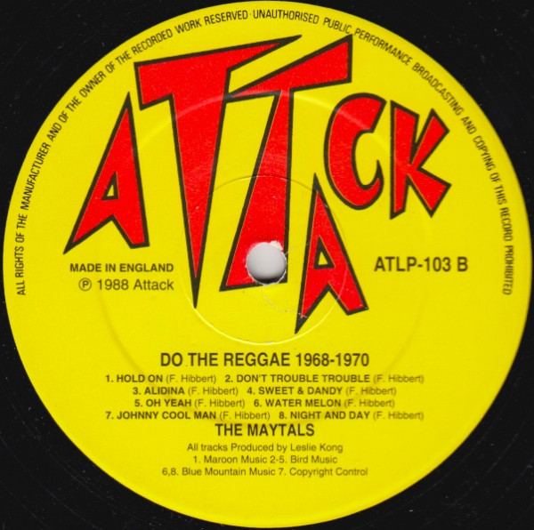 label - The Maytals - Do The Reggae