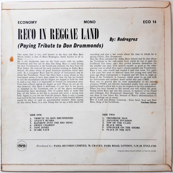 back - Reco - Reco In Reggae Land