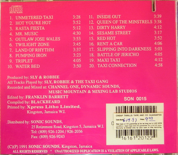 back - Sly & Robbie & The Taxi Gang - Many Moods Of Sly, Robbie & The Taxi Gang