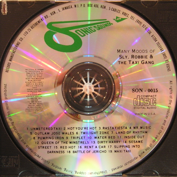 label - Sly & Robbie & The Taxi Gang - Many Moods Of Sly, Robbie & The Taxi Gang
