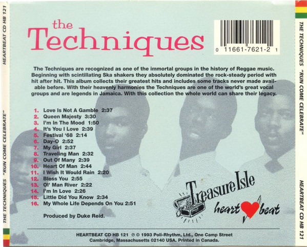 back - The Techniques - Run Come Celebrate