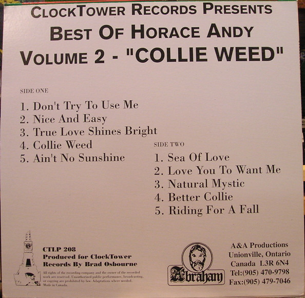 front & back - Horace Andy - Best Of Vol 2