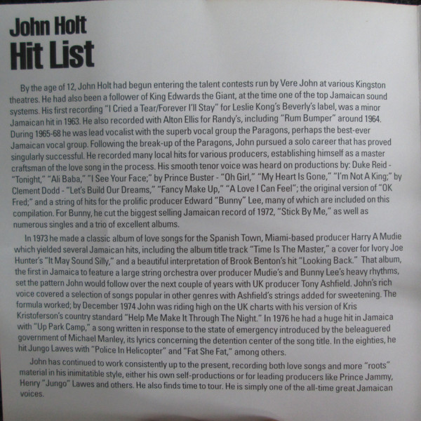 inner - John Holt - Hit List