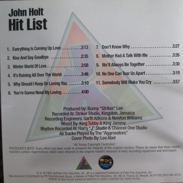 inner - John Holt - Hit List
