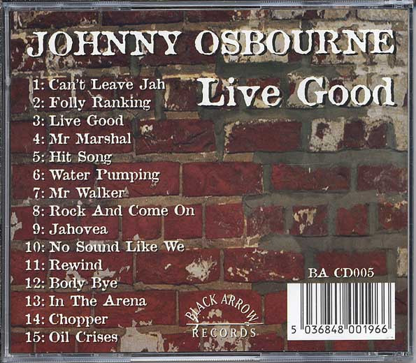 back - Johnny Osbourne - Live Good