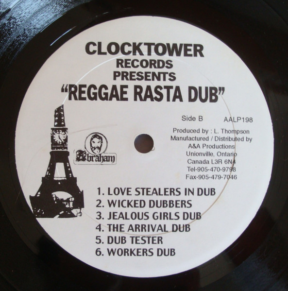 label - Sly & Robbie Meet King Tubby - Reggae Rasta Dub
