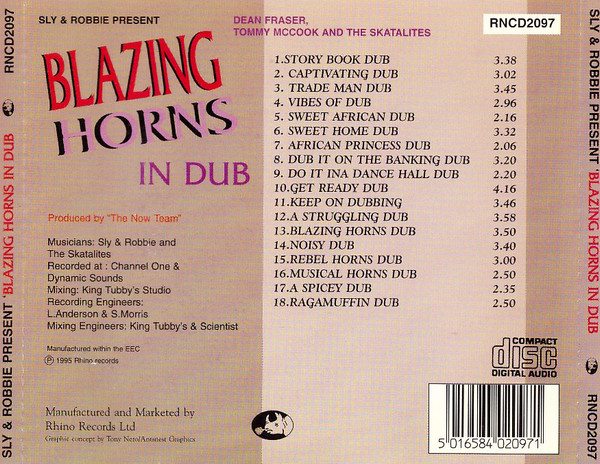 back - Sly & Robbie - Blazing Horns In Dub