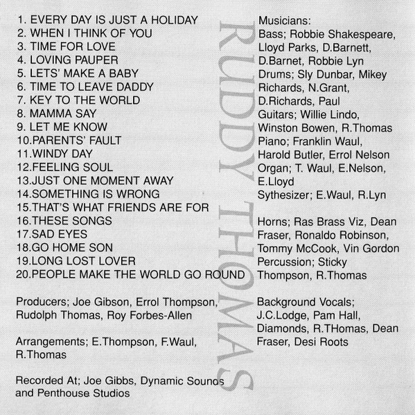 inner - Ruddy Thomas - Greatest Hits