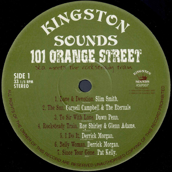 label - Various Artists - 101 Orange Street