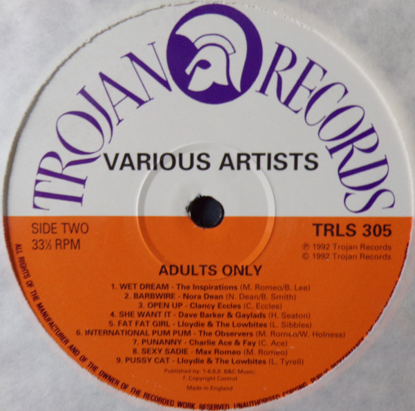 label - Various Artists - Adults Only Vol 1