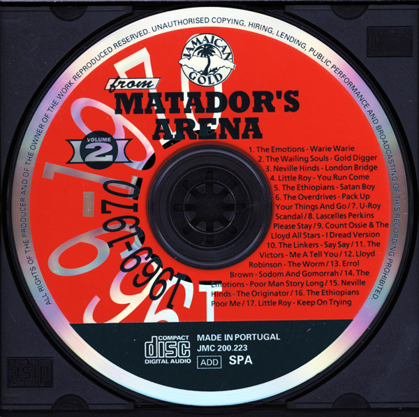 label - Various Artists - From Matador's Arena Vol 2