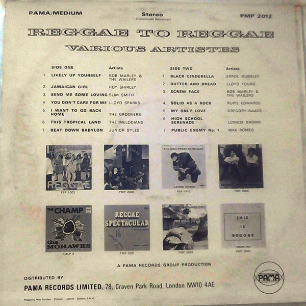 back - Various Artists - Reggae To Reggae