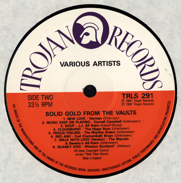 label - Various Artists - Solid Gold From The Vaults Vol 1