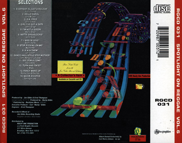 back - Various Artists - Spotlight On Reggae Vol 6