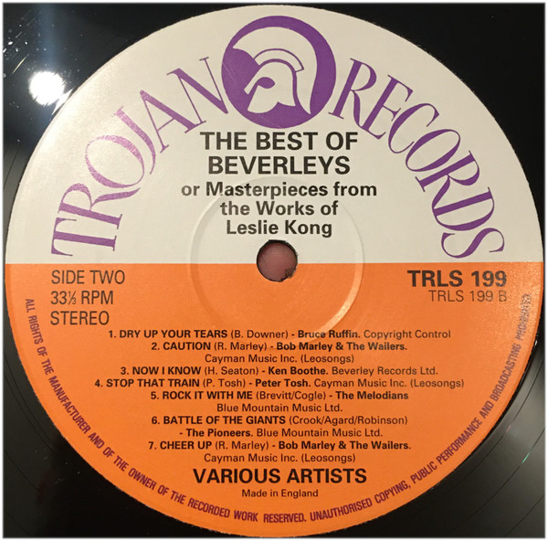 label - Various Artists - The Best Of Beverley's Records