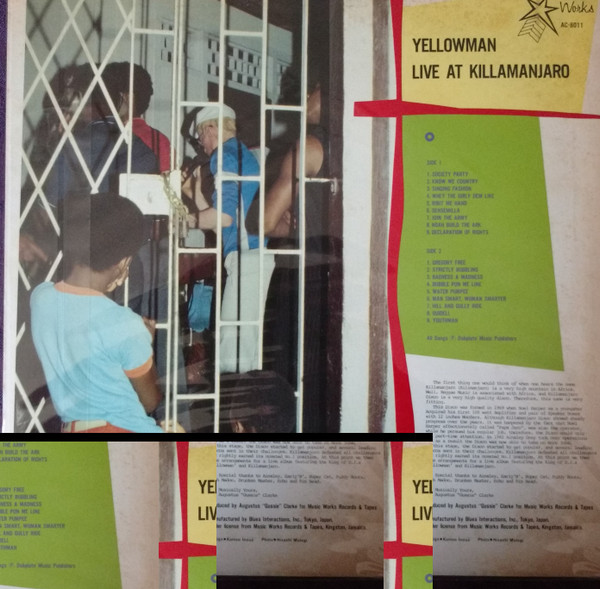 back - Yellowman - Live At Killamanjaro